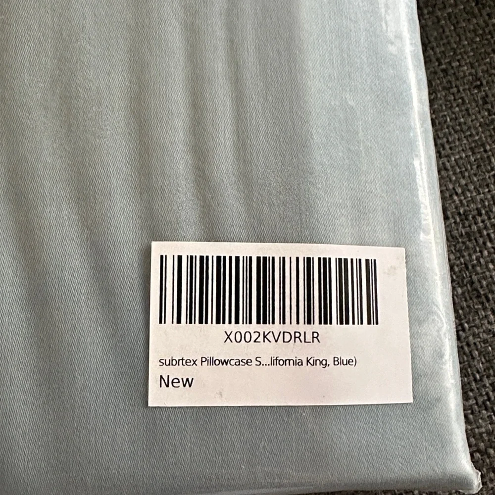 NEW SUBRTEX Luxury Cotton Pillowcase Set for Hair and Skin - Tencel Shams 2-Pack